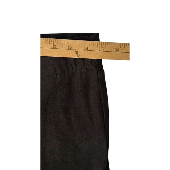 NYDJ Pull on Leggings Suede Look Women's 4 Long Black Elastic Waist Stretch - Picture 8 of 14